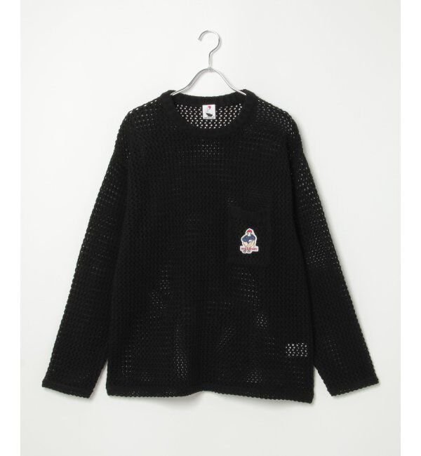 VENCE share style「Red Cap Girl レッドキャップガール ワッペンクルーネックニット」|その他|