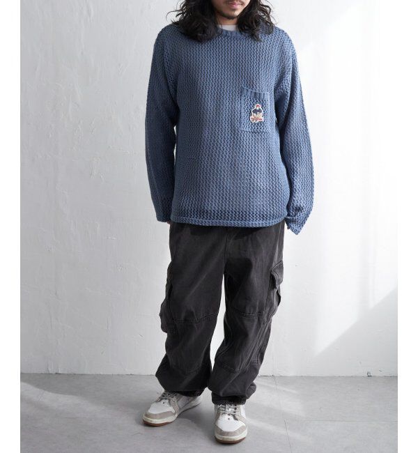 VENCE share style「Red Cap Girl レッドキャップガール ワッペンクルーネックニット」|その他|