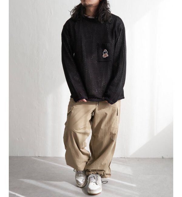 VENCE share style「Red Cap Girl レッドキャップガール ワッペンクルーネックニット」|その他|