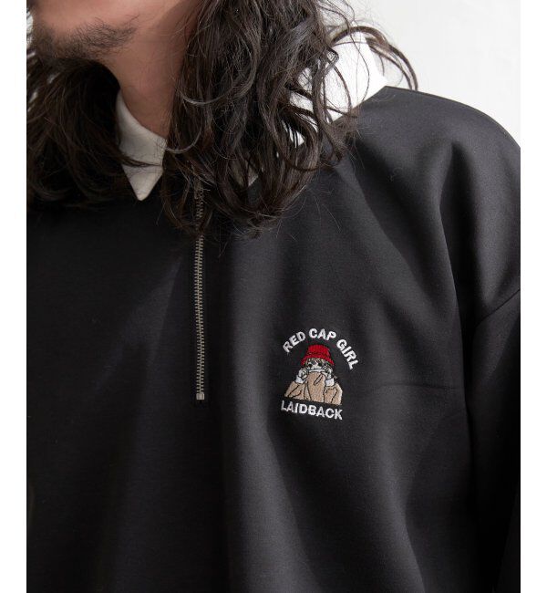 VENCE share style「Red Cap Girl レッドキャップガール ダンボ－ルニットハーフジップ」|その他|