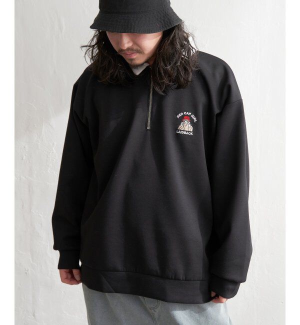 VENCE share style「Red Cap Girl レッドキャップガール ダンボ－ルニットハーフジップ」|その他|