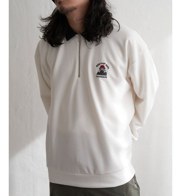 VENCE share style「Red Cap Girl レッドキャップガール ダンボ－ルニットハーフジップ」|その他|