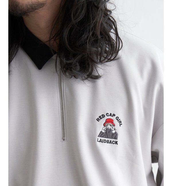 VENCE share style「Red Cap Girl レッドキャップガール ダンボ－ルニットハーフジップ」|その他|