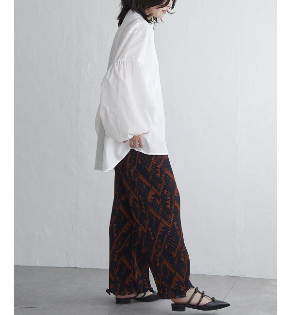 VENCE share style「バルーン袖スタンドシャツ」|シャツ・ブラウス|