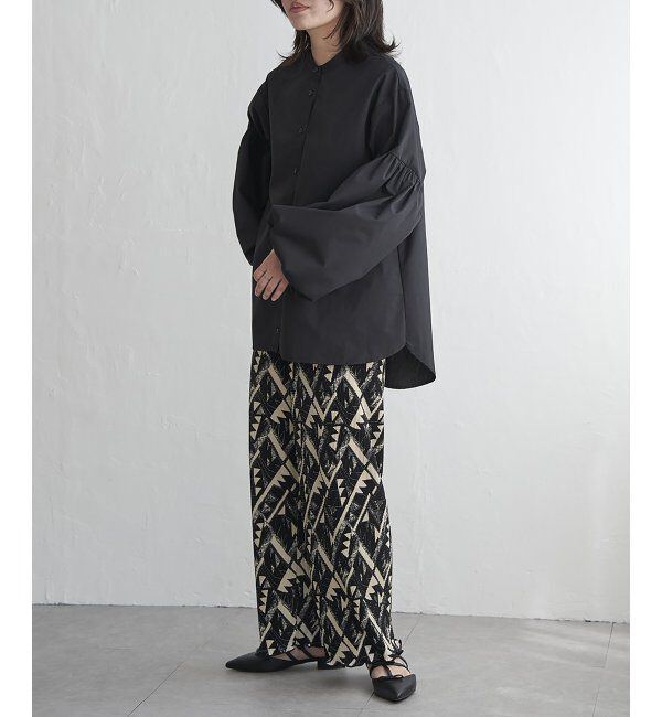 VENCE share style「バルーン袖スタンドシャツ」|シャツ・ブラウス|