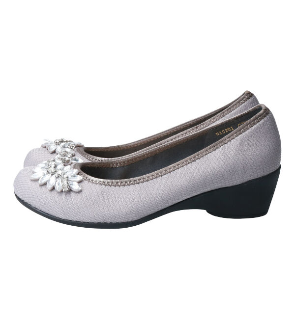 Bridget Birkin「【Bridget Birkin Walk】フラワービジューウォーキングパンプス」|パンプス|