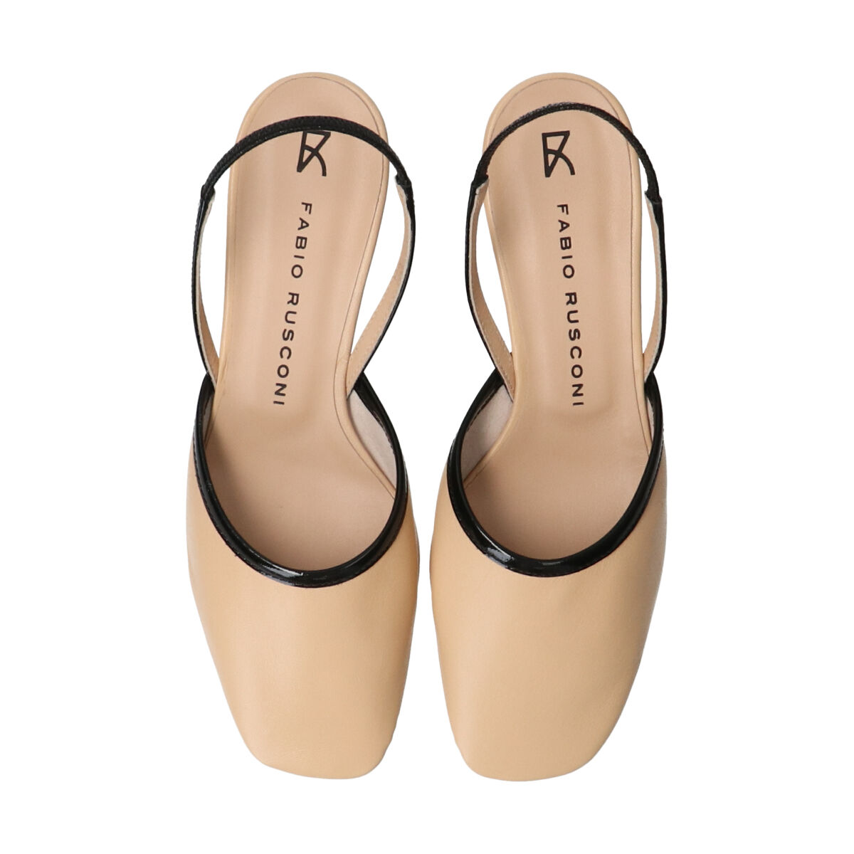 FABIO RUSCONI 「【FABIO RUSCONI】スクエアトウキトゥンヒールバックバンド」|パンプス|