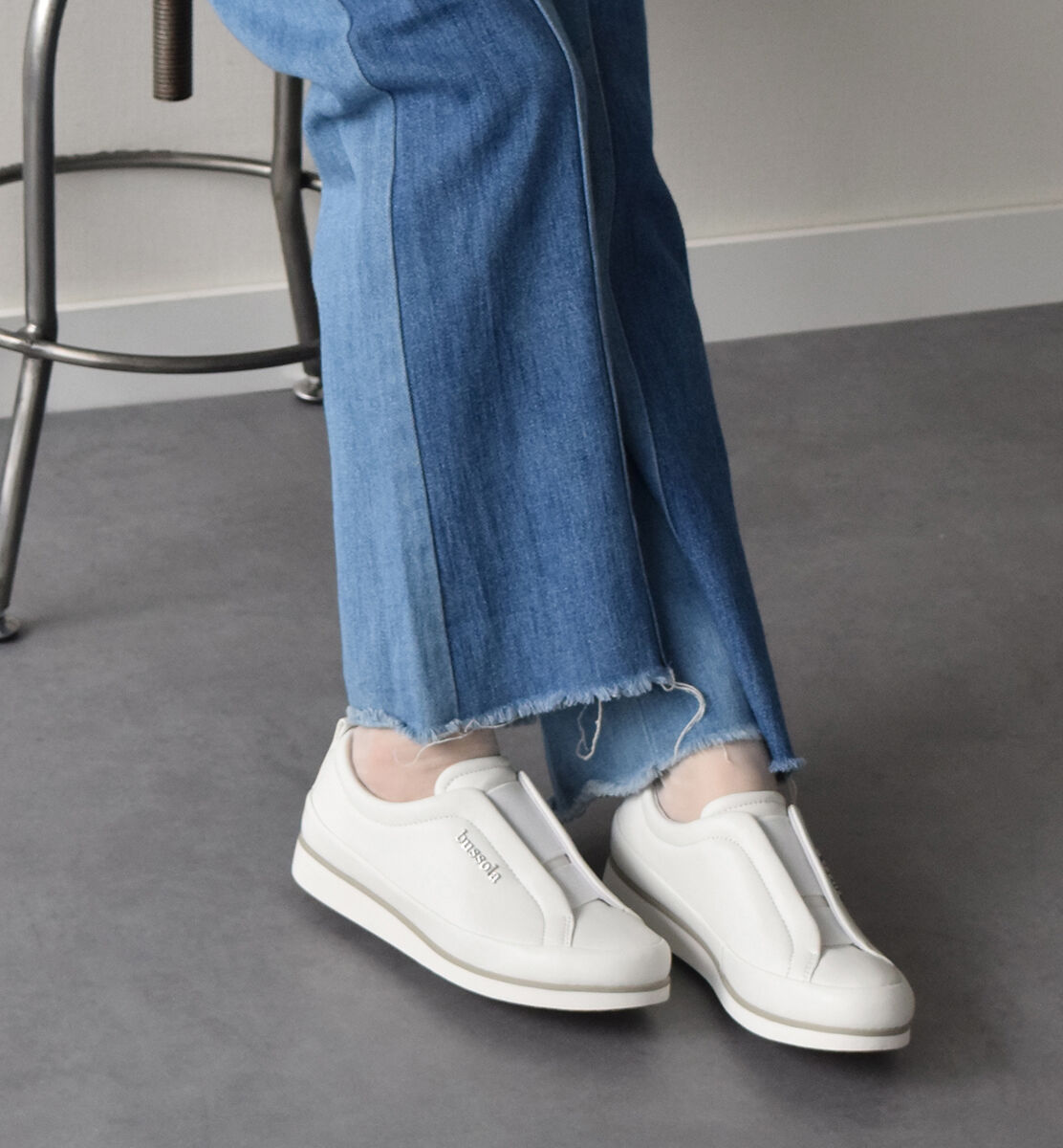 IMPORT SELECT「【bussola】撥水フラットスリッポンスニーカー」|スニーカー|