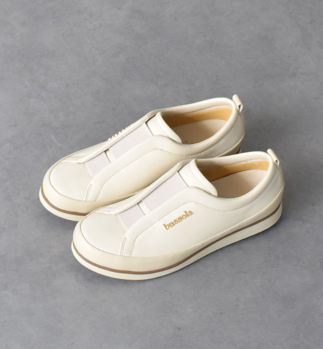 IMPORT SELECT「【bussola】撥水フラットスリッポンスニーカー」|スニーカー|