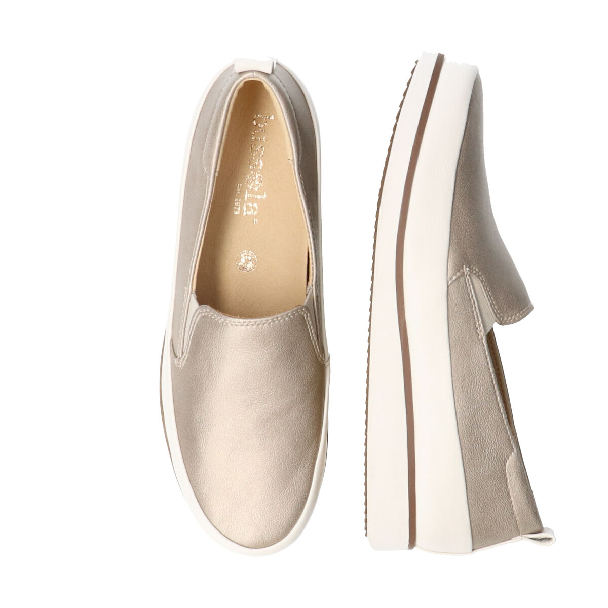 IMPORT SELECT「【bussola】撥水レザースリッポンスニーカー」|スニーカー|