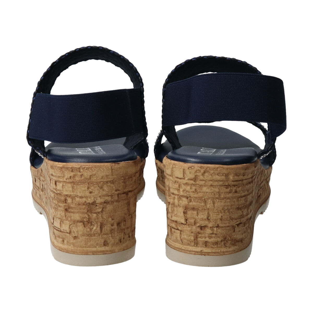 IMPORT SELECT「【ITALIAN SHOEMAKERS】ラインストーンリボン厚底サンダル」|サンダル|