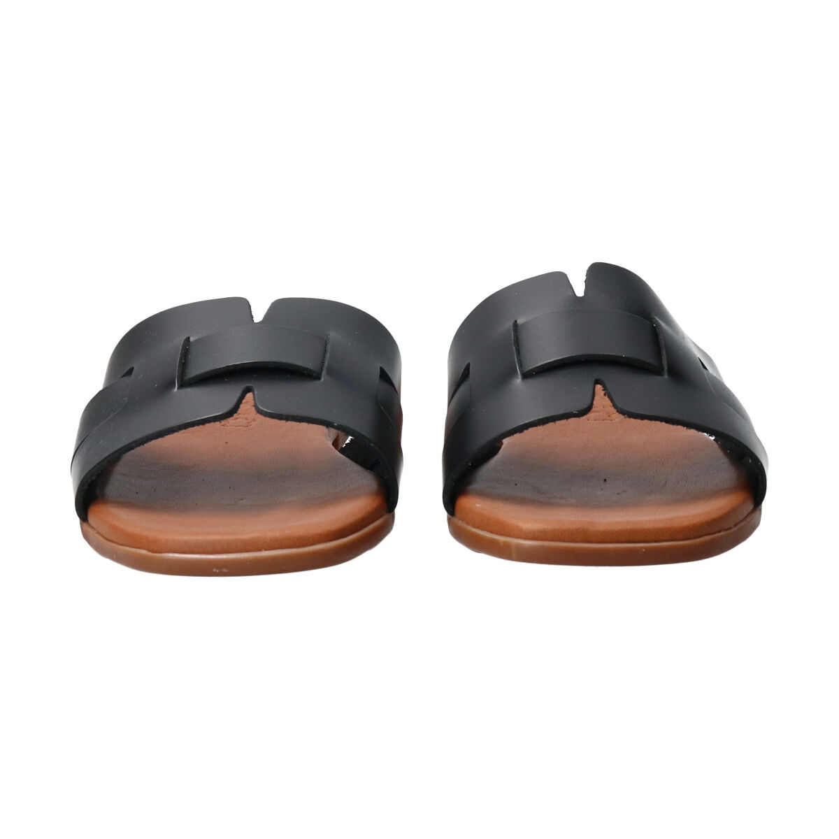 IMPORT SELECT「【Oh my Sandals】スクエアトウフラットレザーサンダル」|サンダル|