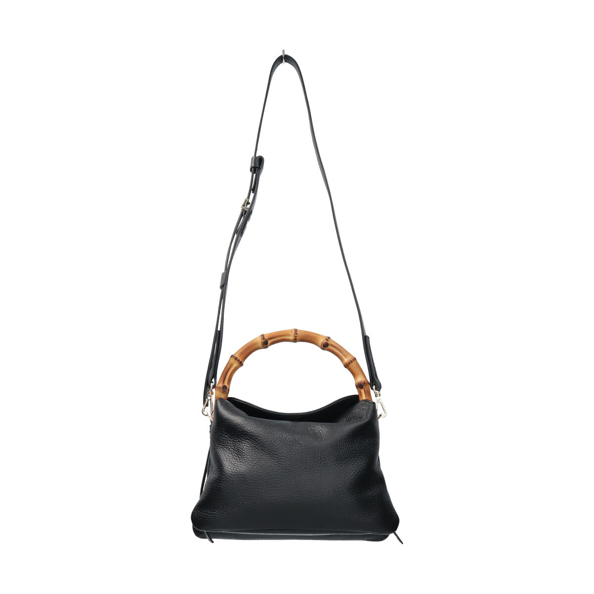 IMPORT SELECT「【LORISTELLA】バンブーハンドルソフトレザーハンドバッグ(Q56408)」|ハンドバッグ|