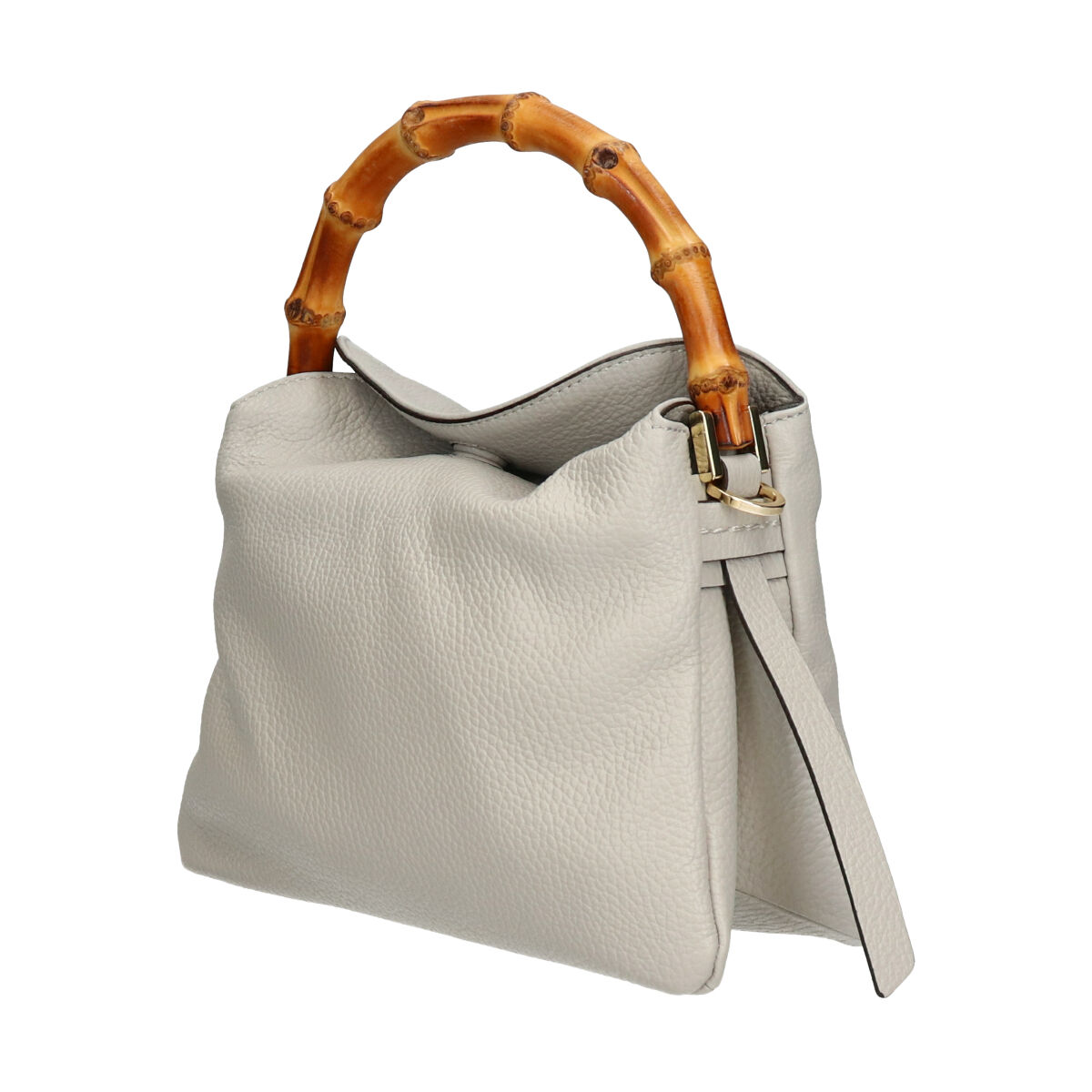 IMPORT SELECT「【LORISTELLA】バンブーハンドルソフトレザーハンドバッグ(Q56408)」|ハンドバッグ|