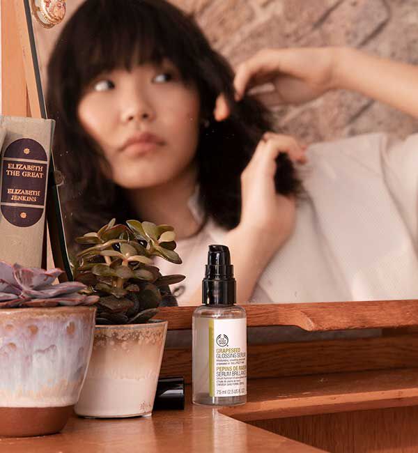 THE BODY SHOP「グレープシード グロッシング ヘアセラム 60mL」|美容液・オイル・クリーム|