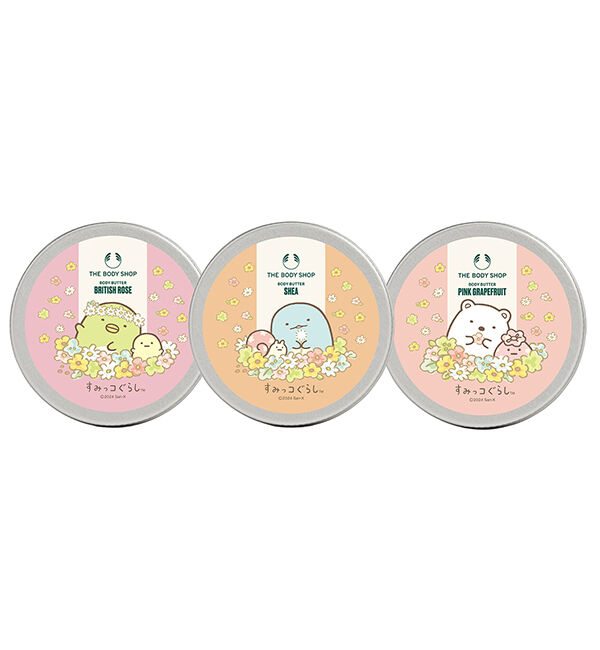 THE BODY SHOP「【限定パッケージ】すみっコぐらし ミニボディバタートリオBOX」|ハンドケア|ｿﾉﾀ