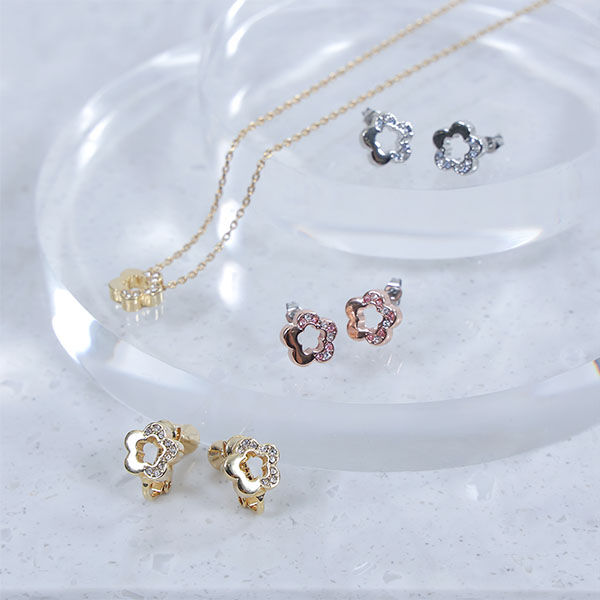 MARY QUANT「ハーフストーンデイジー ピアス2」|ピアス|