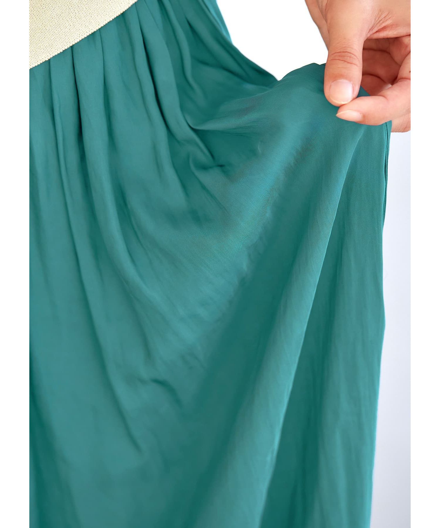 STYLE DELI「【Made in JAPAN】ヴィンテージサテンギャザーロングスカートC／85cm丈」|スカート|