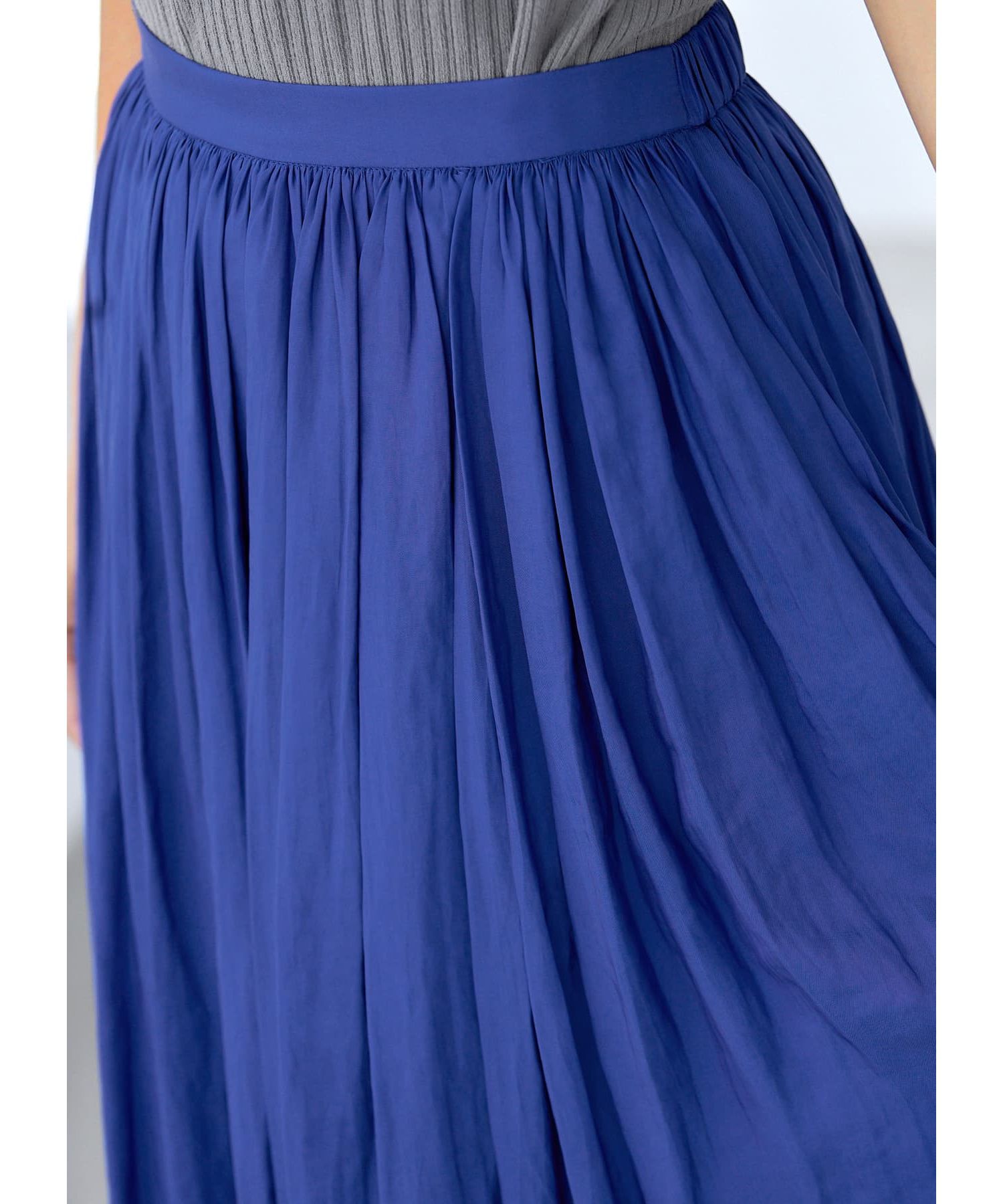 STYLE DELI「【Made in JAPAN】ヴィンテージサテンギャザーロングスカートC／85cm丈」|スカート|