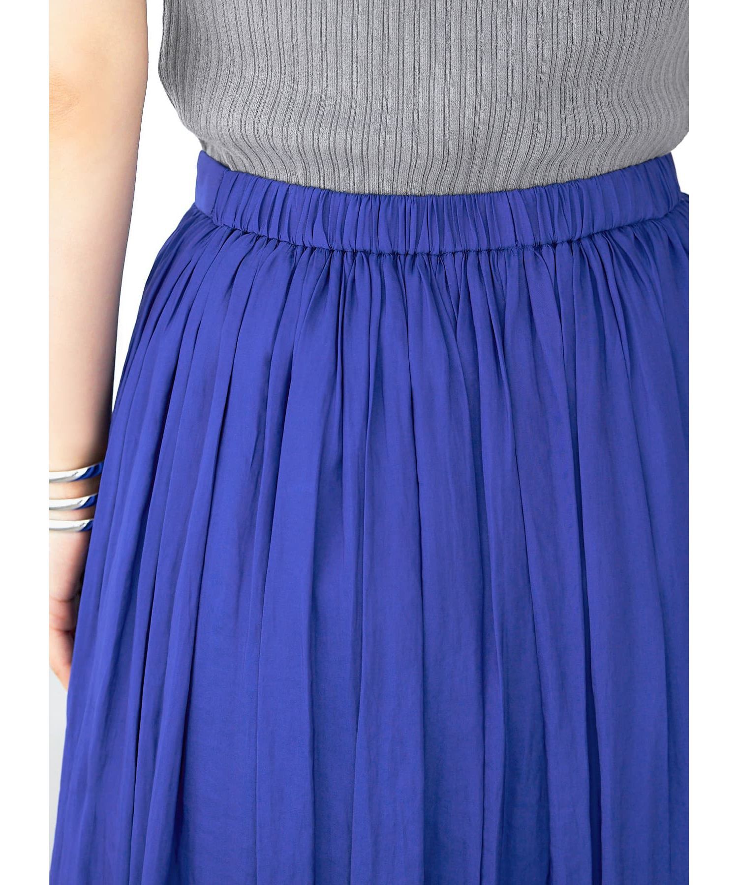 STYLE DELI「【Made in JAPAN】ヴィンテージサテンギャザーロングスカートC／85cm丈」|スカート|