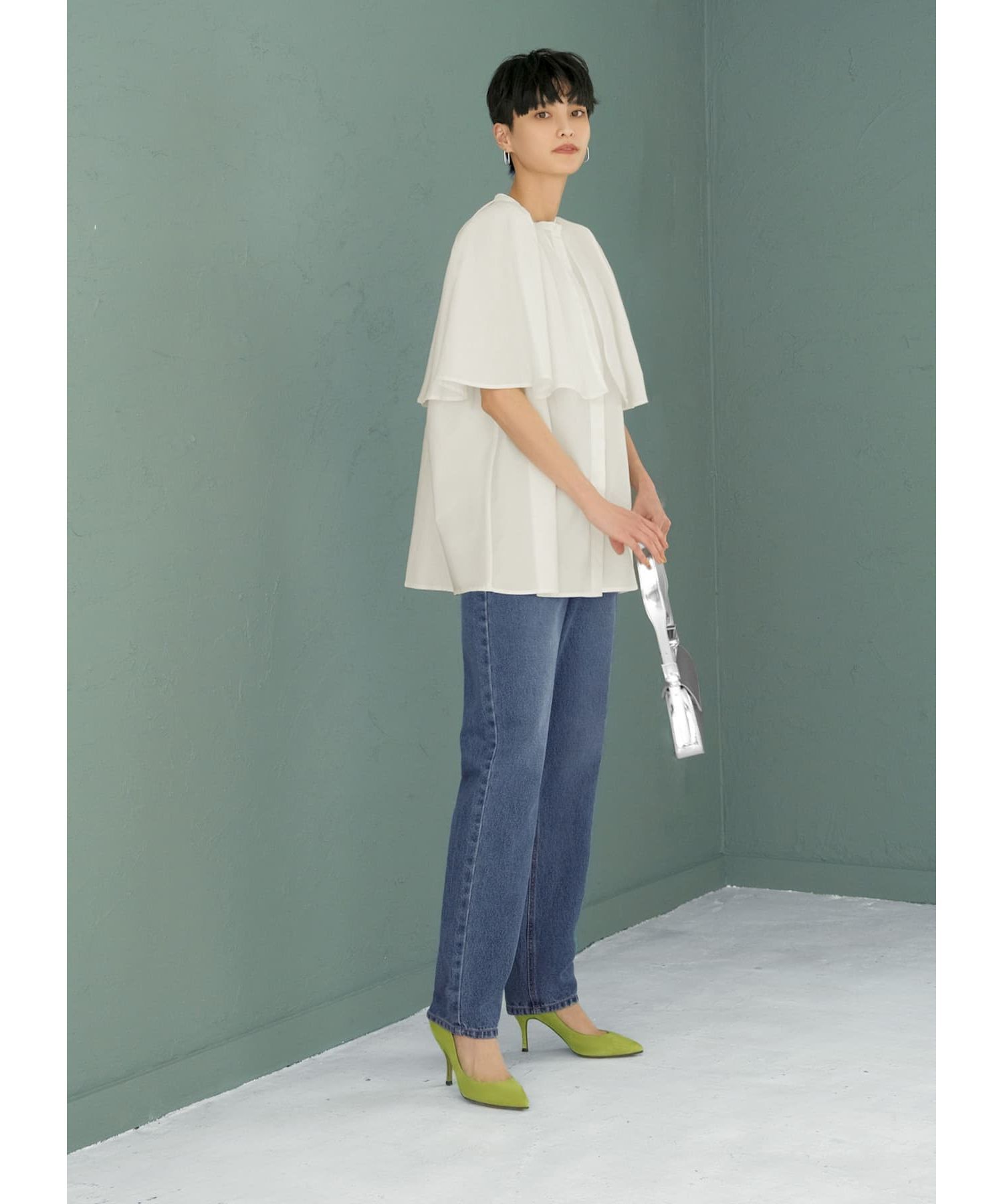 STYLE DELI「タイプライターケープブラウス」|シャツ・ブラウス|