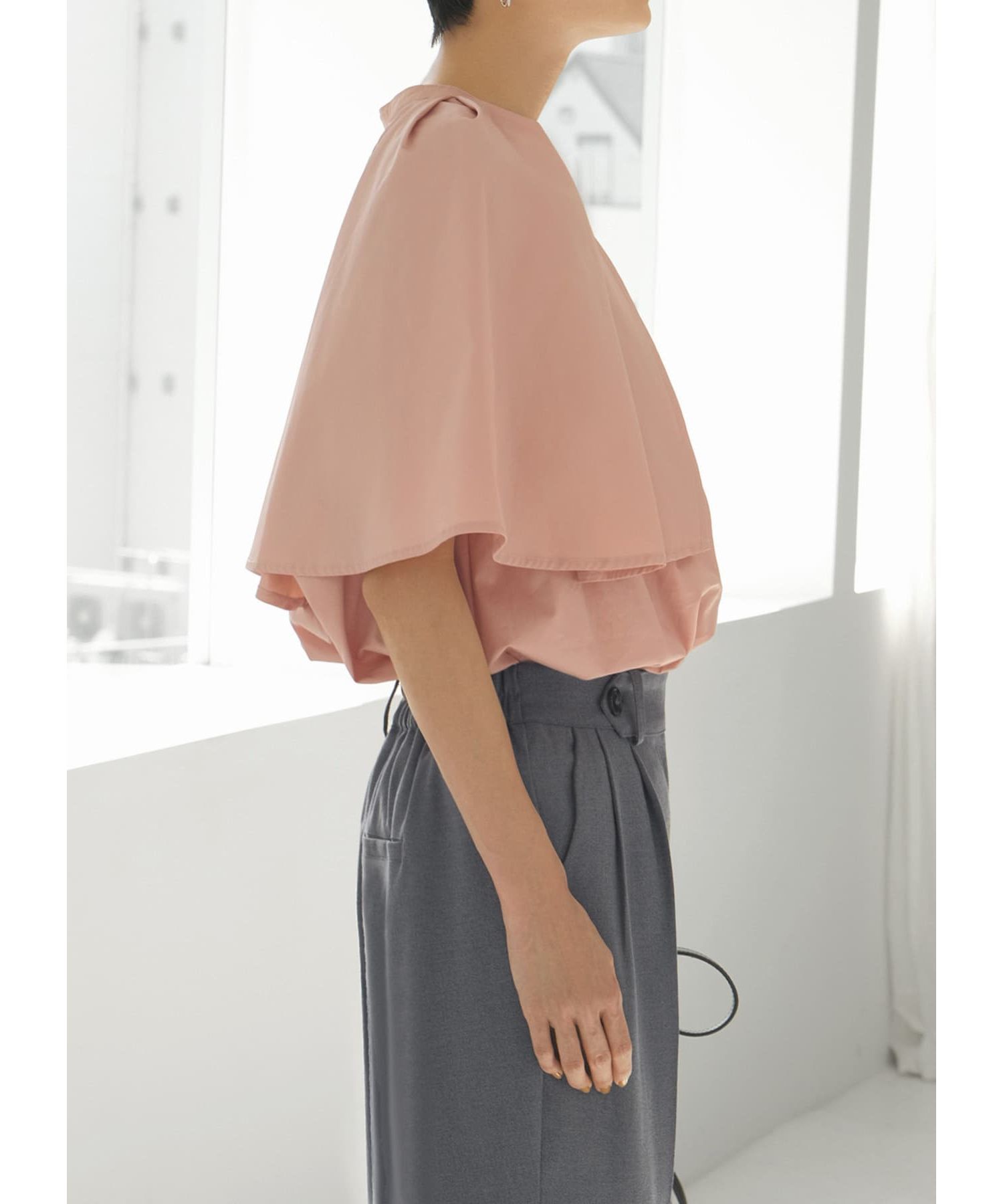 STYLE DELI「タイプライターケープブラウス」|シャツ・ブラウス|