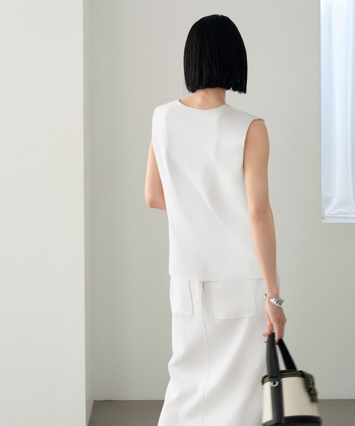 STYLE DELI「【LUXE】シャリ感ソウバリニットベスト」|ベスト・ジレ|