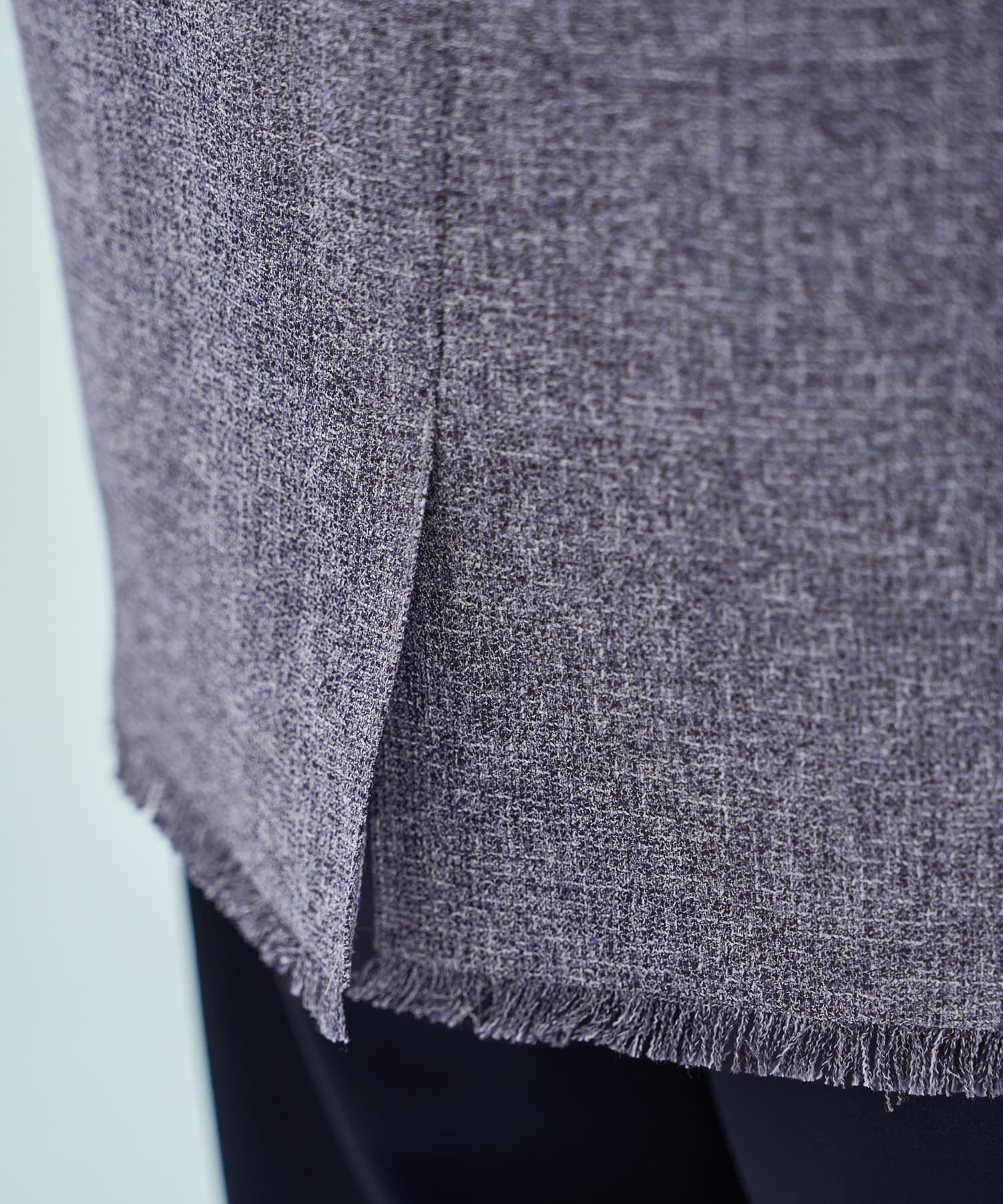 STYLE DELI「サマーツイードポケットジャケット」|ノーカラージャケット|