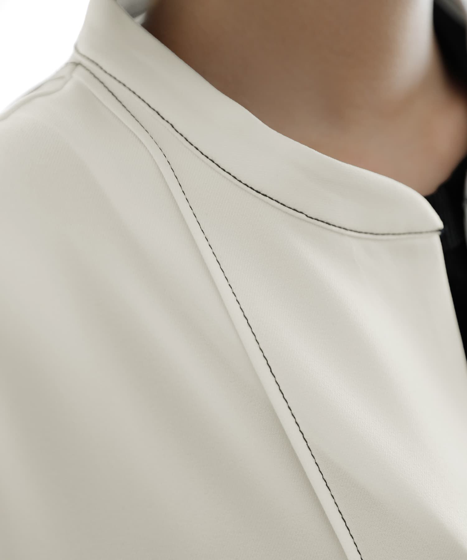 STYLE DELI「【LUXE】配色ステッチ両裾ファスナーワンピース」|ワンピース|