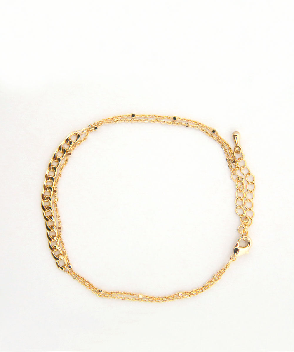 colleca la「[選べる3type]2連チェーンアンクレット」|アンクレット|