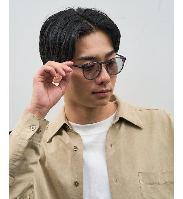  「ボストン型 サングラス | カラーレンズ 鼻パッド 紫外線防止 UVカット ユニセックス」|サングラス|