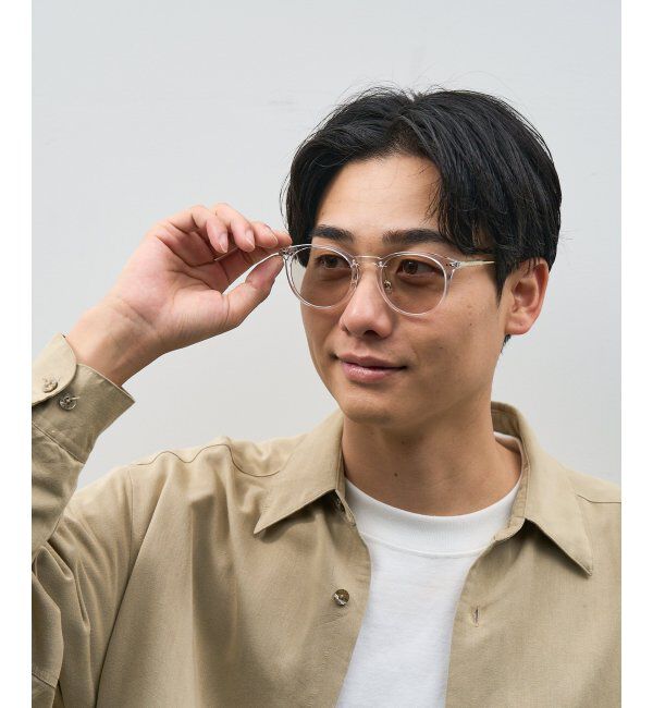  「ボストン型 サングラス | カラーレンズ 鼻パッド 紫外線防止 UVカット ユニセックス」|サングラス|