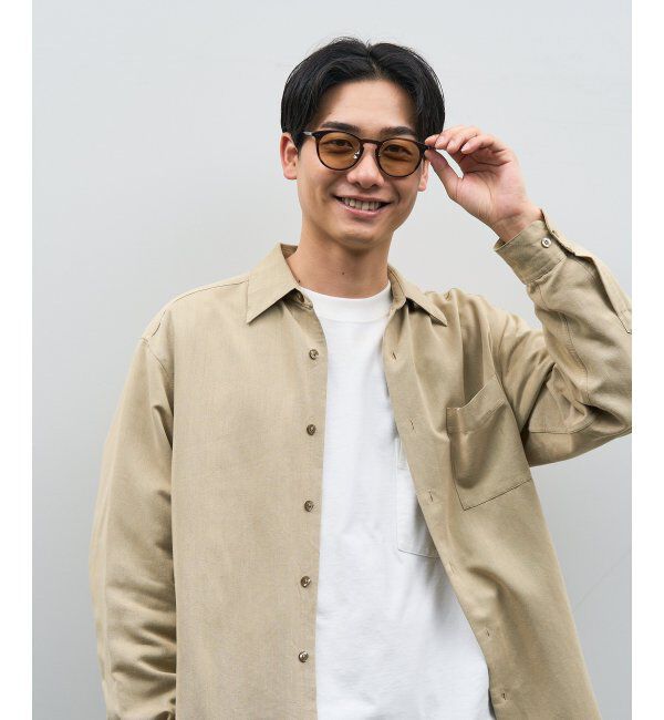  「ボストン型 サングラス | カラーレンズ 鼻パッド 紫外線防止 UVカット ユニセックス」|サングラス|