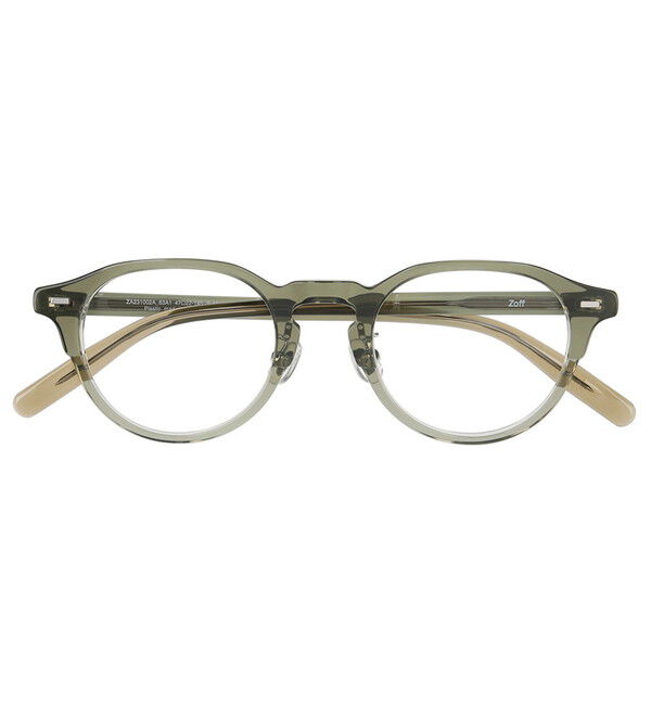  「ボストン型 メガネ｜クラウンパント｜クリアフレーム｜Zoff CLASSIC TREND ゾフ レンズ交換券付き」|メガネ|