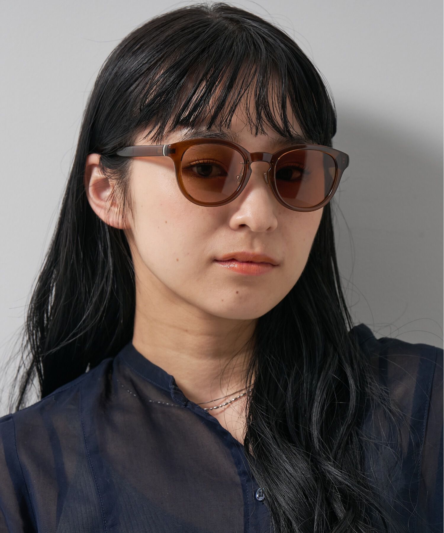  「ボストン型 調光サングラス｜紫外線対策｜レンズの色が変わるサングラス｜Zoff | UNITED ARROWS Wellness」|サングラス|ブラウン