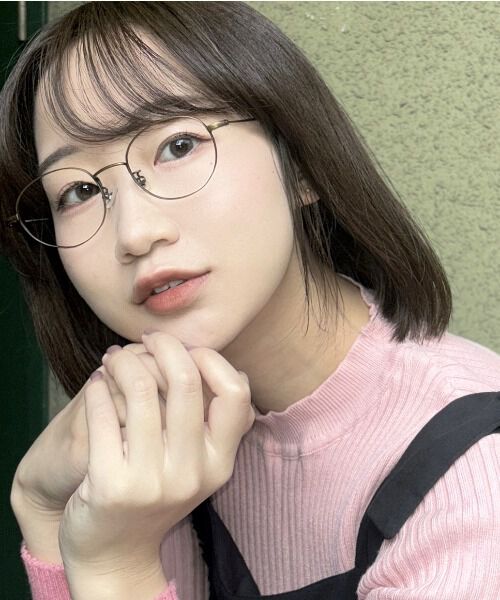  「ボストン型 メガネ｜メタルフレーム ｜ Zoff CLASSIC｜レンズ交換券付き ピンク ゴールド ブラウン」|メガネ|ゴールド