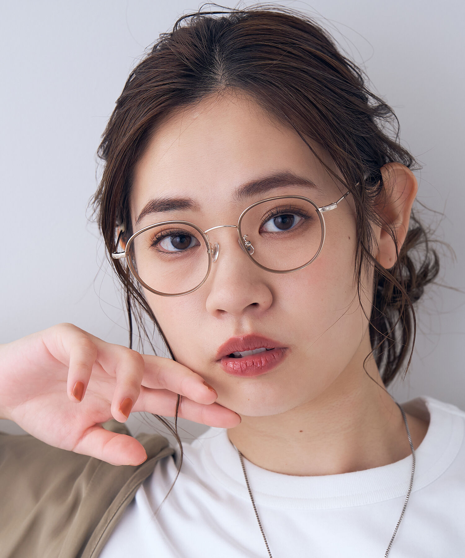  「ボストン型 メガネ｜深い色味が特徴のボストンフレーム/ClassicMetal レンズ交換券付き」|メガネ|ブラウン系その他1