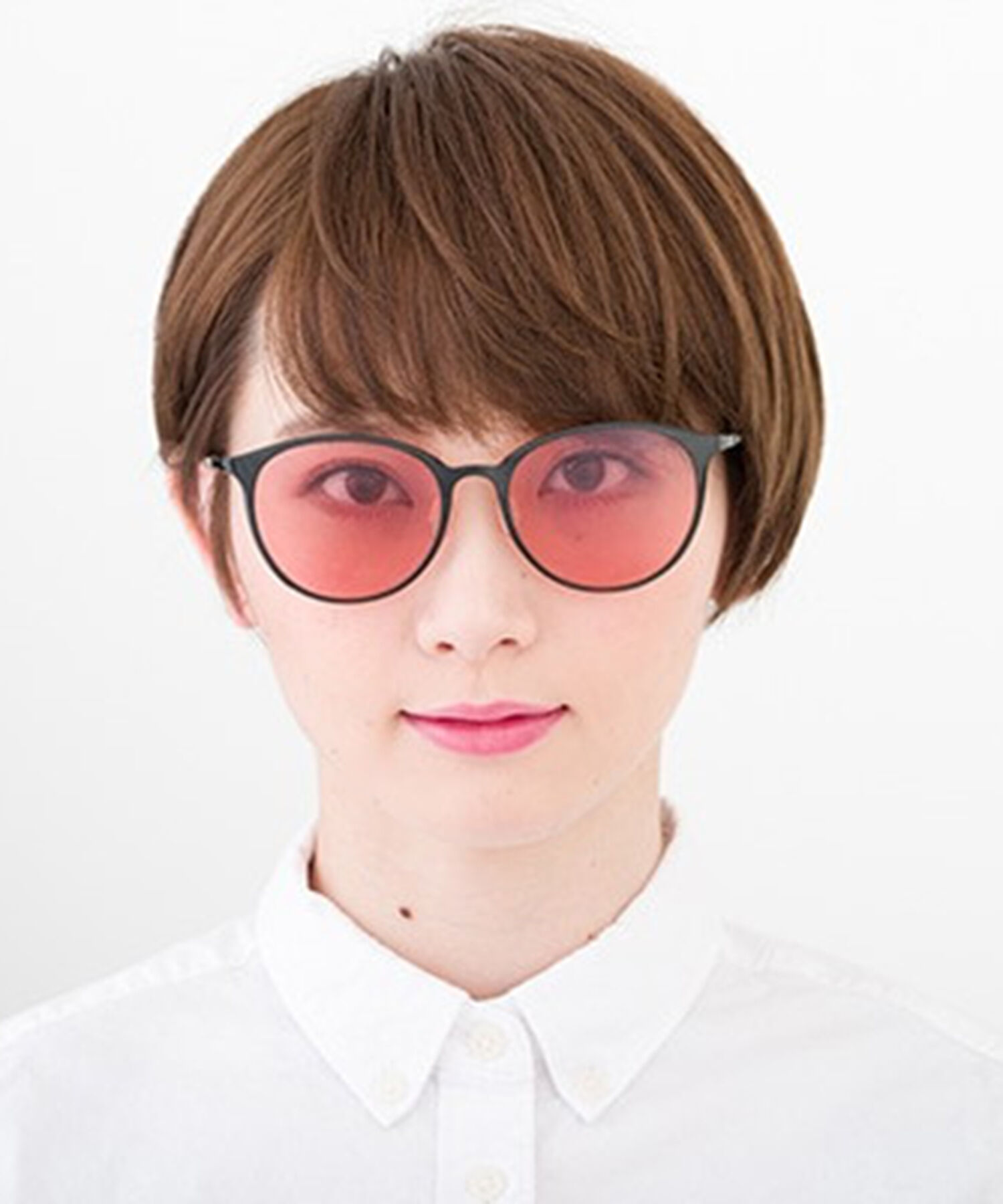  「SUNCUTGlasses/UV100%CUT ボストン型  軽量 ズレ落ち防止 サングラス｜Zoff SMART Skinny」|サングラス|