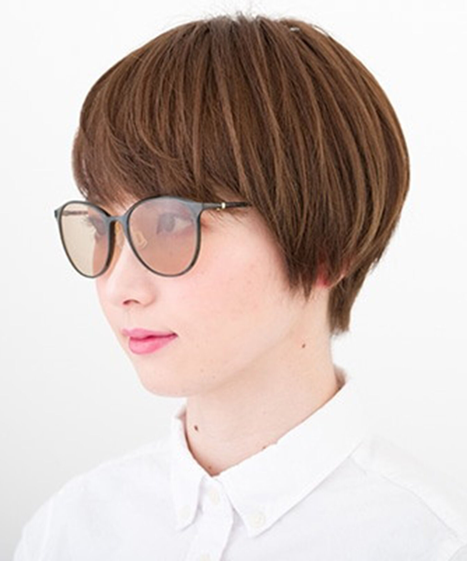  「SUNCUTGlasses/UV100%CUT ボストン型  軽量 ズレ落ち防止 サングラス｜Zoff SMART Skinny」|サングラス|