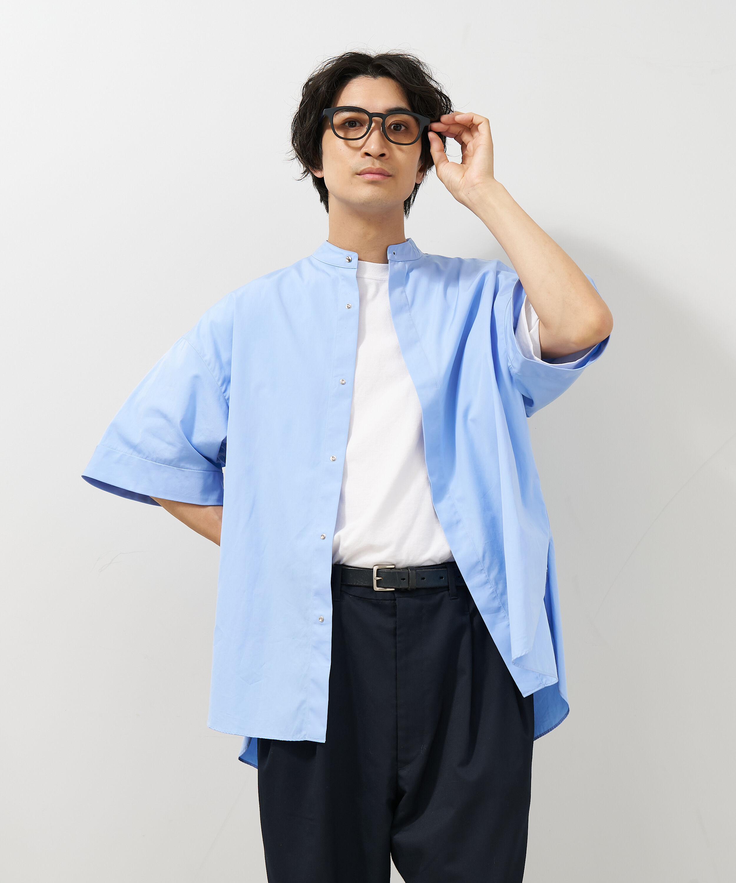  「【ルミネ限定】Zoff | ウェリントン型 クリアフレーム 黒縁 太縁 伊達メガネ レンズ交換券付き」|メガネ|