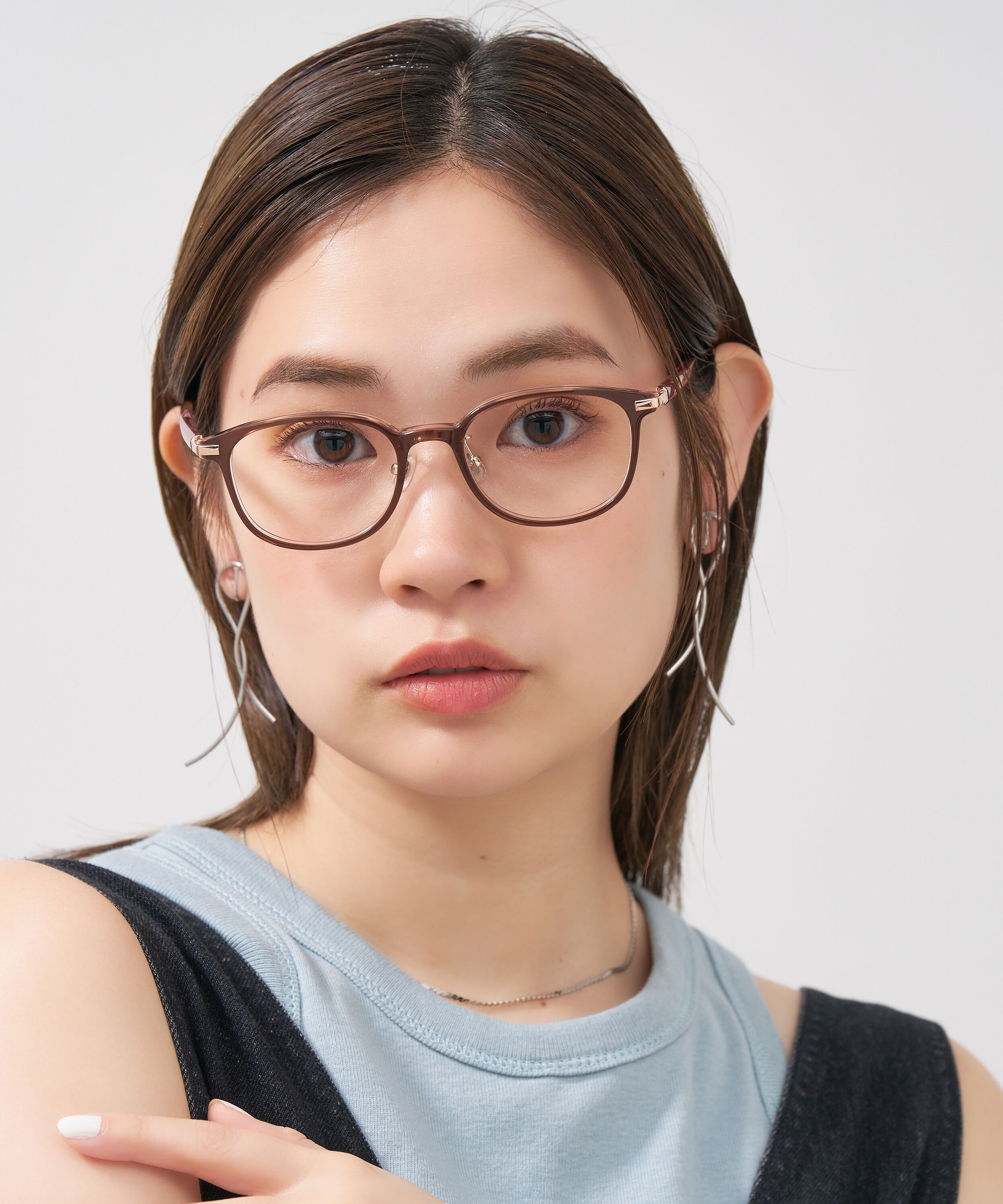  「ウェリントン型 メガネ｜上品で高級感のある 大人可愛いメガネ フェミニン レンズ交換券付き STANDARD MUSE」|メガネ|