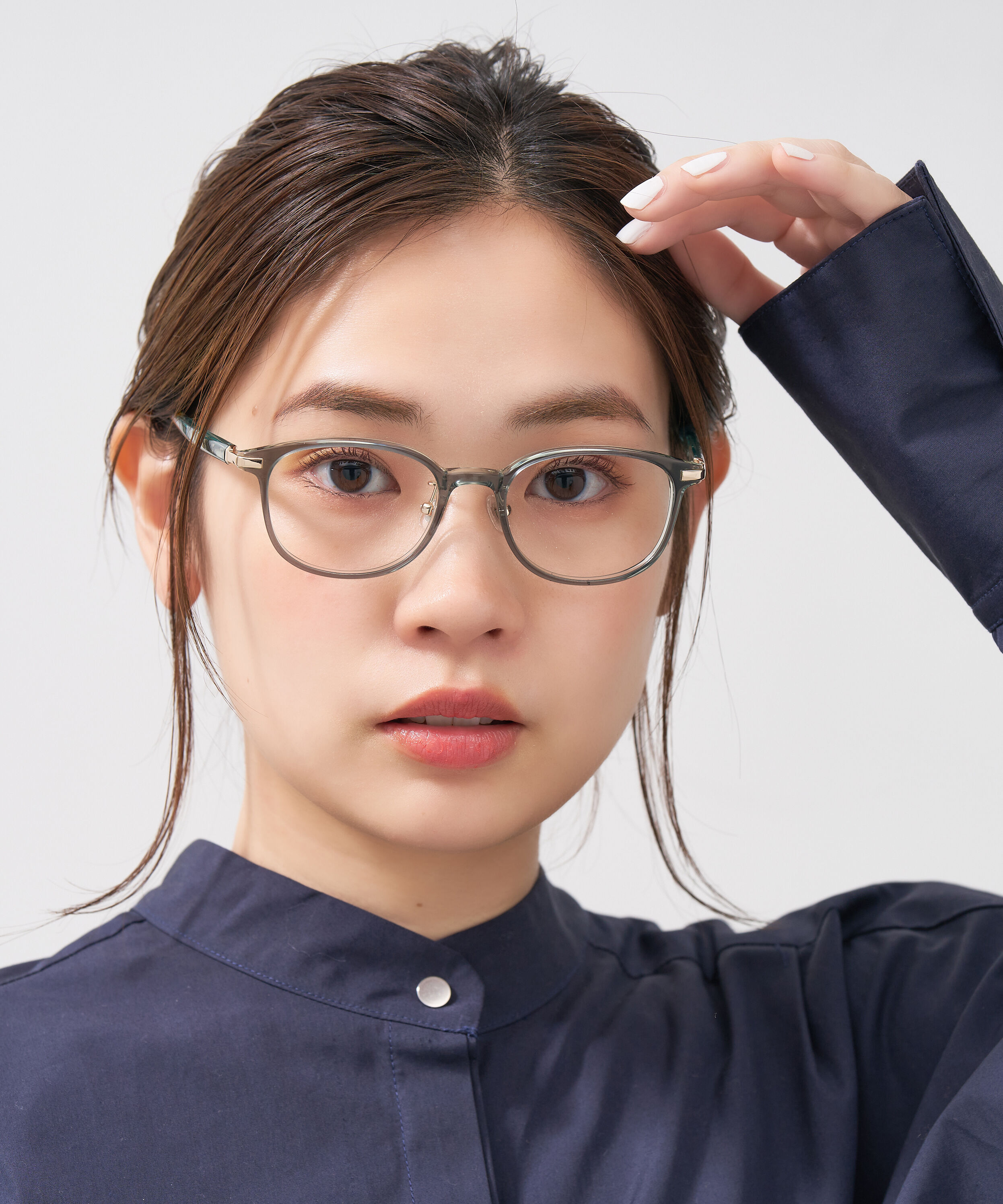  「ウェリントン型 メガネ｜上品で高級感のある 大人可愛いメガネ フェミニン レンズ交換券付き STANDARD MUSE」|メガネ|