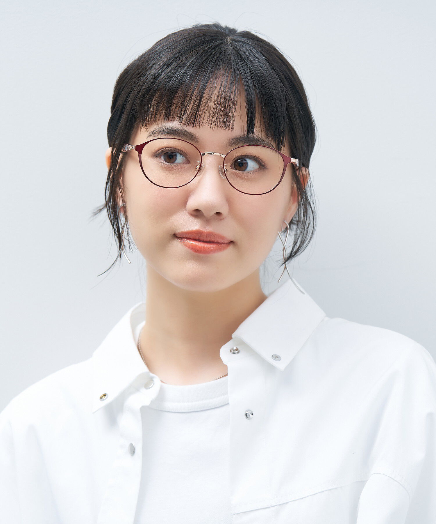  「オーバル型 メガネ｜上品で高級感のある 大人可愛いメガネ フェミニン レンズ交換券付き STANDARD MUSE」|メガネ|