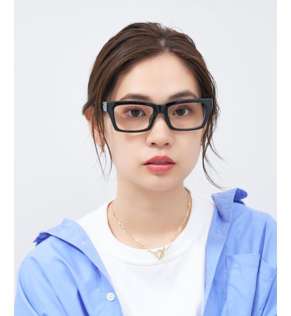  「ウェリントン型メガネ｜黒縁フレーム｜太縁フレーム｜Zoff｜BRIGADE レンズ交換券付」|メガネ|