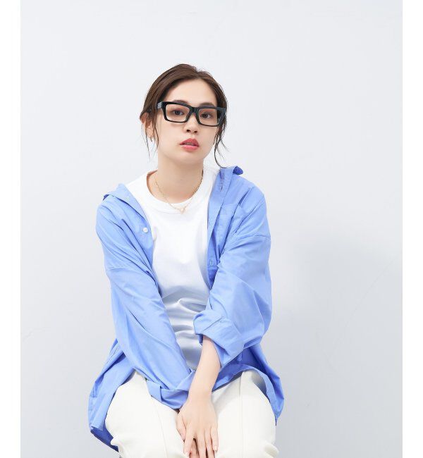  「ウェリントン型メガネ｜黒縁フレーム｜太縁フレーム｜Zoff｜BRIGADE レンズ交換券付」|メガネ|