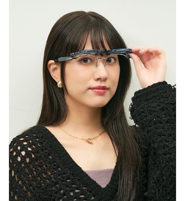  「Zoff｜メガネ｜伊達・度付きメガネ｜読書｜FLIPUP(跳ね上げ式) レンズ交換券付」|メガネ|