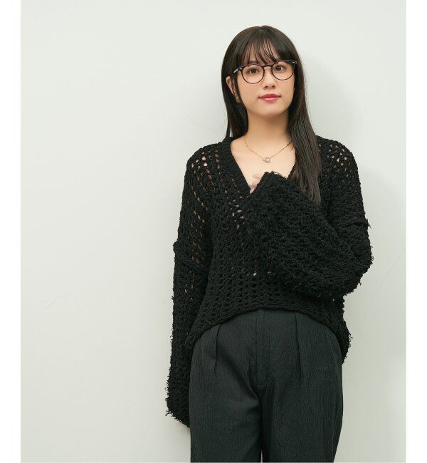  「Zoff｜emiri ボストン型 メガネ |辺見えみり 軽量 黒縁フレーム レンズ交換券付」|メガネ|