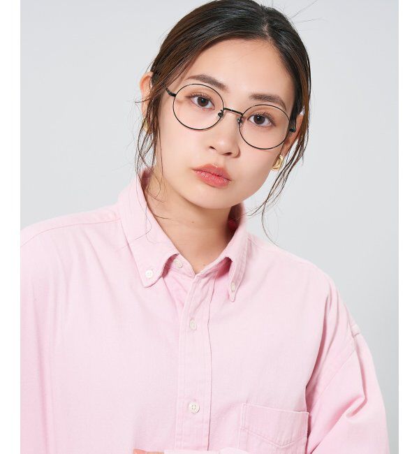  「ラウンド型 メガネ | 丸型メガネ チタン 軽量 メタルフレーム レディース 大人可愛い レンズ交換券付」|メガネ|