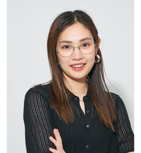  「ラウンド型 メガネ | 丸型メガネ チタン 軽量 メタルフレーム レディース 大人可愛い レンズ交換券付」|メガネ|オリーブ