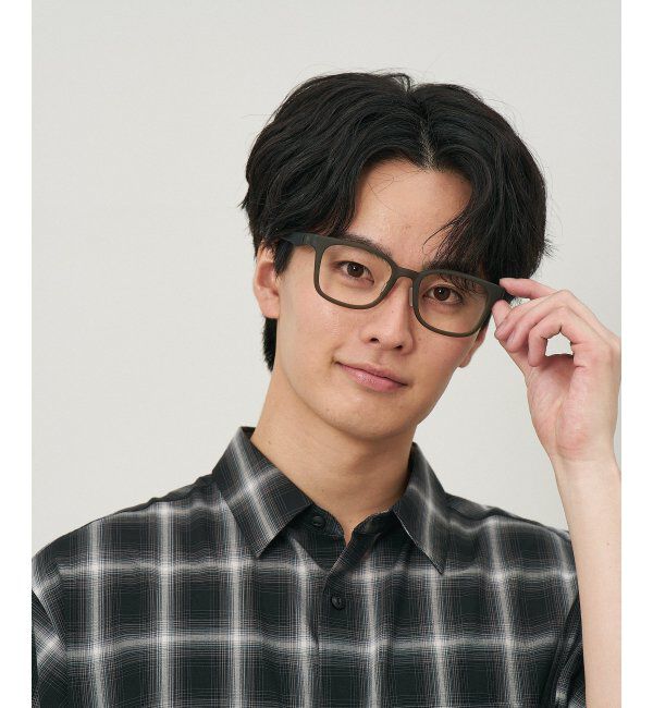  「ウェリントン型 メガネ【SNAP GRIP搭載】 スポーツ 運動用｜ズレ落ち防止｜伊達メガネ  レンズ交換券付」|メガネ|